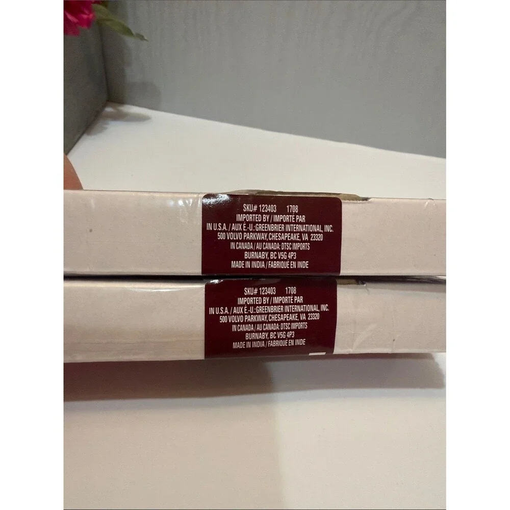 NEW Luminessence Taper Candles 10” Unscented Red 1708 Two Boxes of Two Candles
